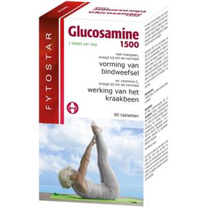 Fytostar Glucosamine 1500 - Glucosamine - Soepele gewrichten – Nutricomplex – 90 tabletten