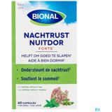 Bional - Nachtrust Forte - Voedingssupplement - Natuurlijke Extracten - 30 Capsules