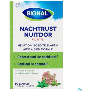 Bional - Nachtrust Forte - Voedingssupplement - Natuurlijke Extracten - 30 Capsules