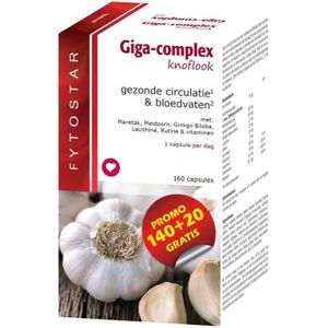 Fytostar Giga complex knoflook 160 Capsules