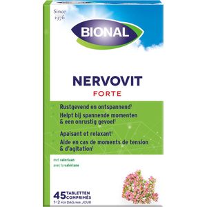Bional Nervovit Forte - Supplement - Voor rust en ontspanning tegen stress - 45 tabbletten