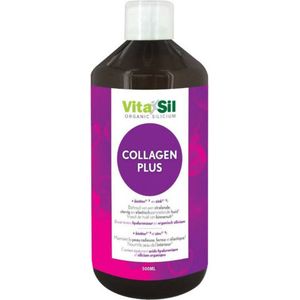 Vitasil Collagen Plus - Supplement - Huidveroudering - Voedingssupplement met hyaluronzuur – 500 ml