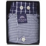 Mc Alson - Boxershort - Blauw-Wit Geruit - 100% Katoen