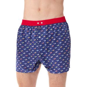 Mc Alson - Boxershort - Donkerblauw - 100% Katoen - Zonnebrillen Patroon
