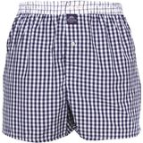 Mc Alson - Boxer Checkered - Navy Blue - Geweven Katoen