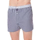 Mc Alson - Boxer Checkered - Navy Blue - Geweven Katoen