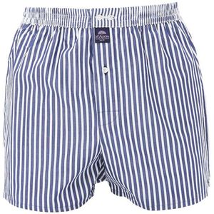 McAlson - Wijde Boxershort - Koningsblauw - Hoogwaardig Geweven Katoen - Elastische Tailleband