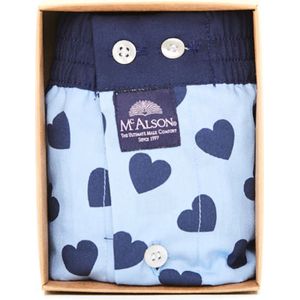 McAlson - Boxer Passion - Blauw - Geweven Boxer met Onzichtbare Ondersteuning