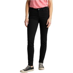 Jean Dames Lee Black Rinse 82% Katoen, 16% Polyester, 2% Elasthan