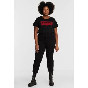 Levi's Plus - T-shirt - Zwart - Katoen - Korte Mouwen - Ronde Hals
