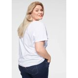 T-shirt - Effen - Jersey - Normale Pasvorm - Kwartmouw