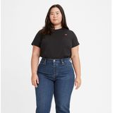 Levi's T-shirt The Perfect Tee - Zwart - 100% Katoen - Jersey