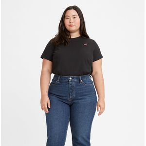 Levi's T-shirt The Perfect Tee - Zwart - 100% Katoen - Jersey