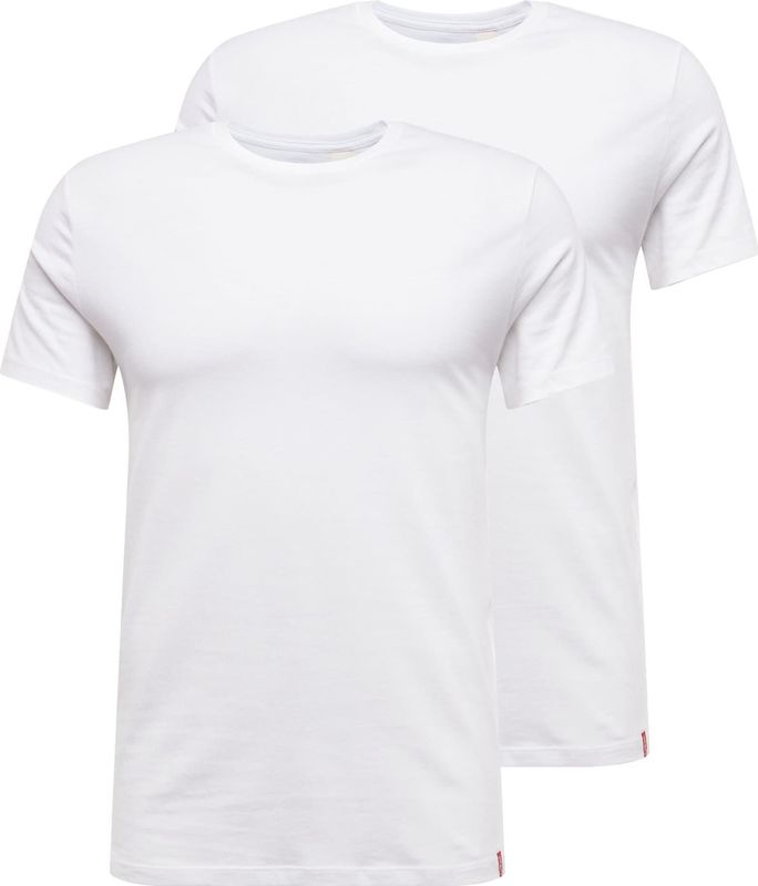 Levi's - T-shirt - Wit - 100% Katoen - 2-Pack