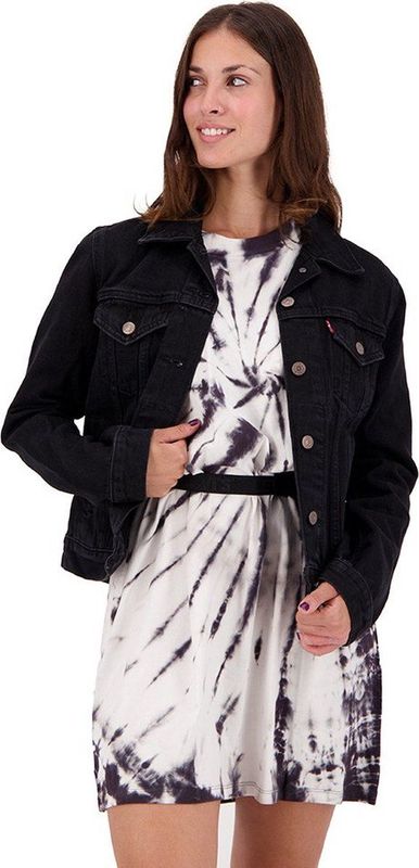 Levi's - Truckerjack - Zwart - Katoen - Lange Mouwen