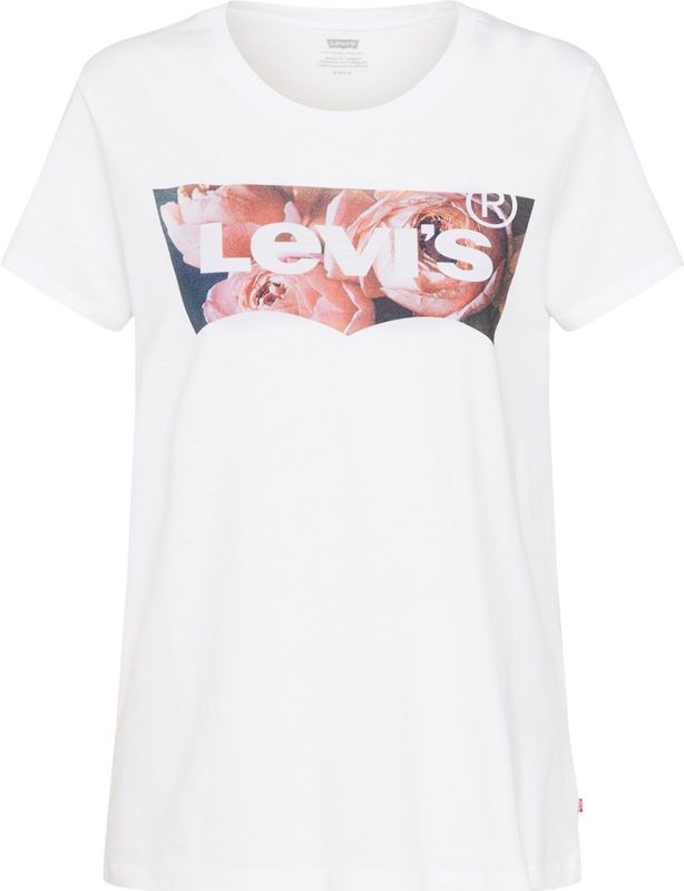 Levi's T-shirt - White - Jersey - Print - Ronde Hals - Korte Mouwen