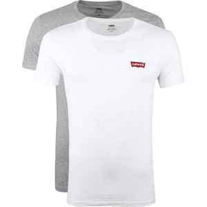 Levi's - Poloshirt - Grijs - Korte Mouwen - Ronde Hals