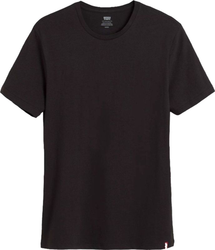 Levi's T-shirt - Zwart - 100% Katoen - Casual Stijl - Set van 2