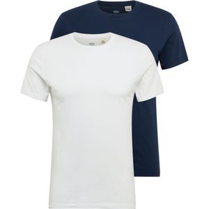 Levi's - 79541-0002 T-shirt - Marine - Wit - Katoen - Set van 2