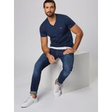 T-shirt - Wit - 100% Katoen - Met Logoborduursel