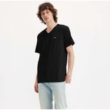 Levi's - Original Housemark V-Neck T-shirt - Zwart - Katoen
