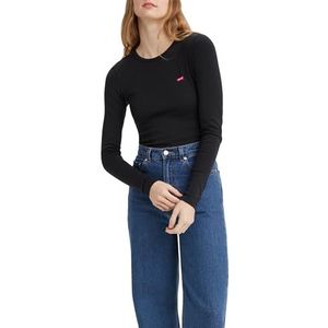 Levi's Long-Sleeve Baby Tee T-shirt Vrouwen, Caviar, XS