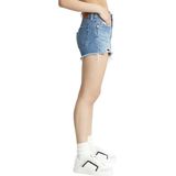 Levi's - 501 Distressed Denim Shorts - Athens Blue - Katoen