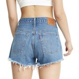 Levi's - 501 Distressed Denim Shorts - Athens Blue - Katoen