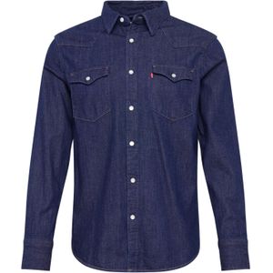 Levi's - Bartstow Overhemd - Marineblauw - Katoen - Lange Mouwen
