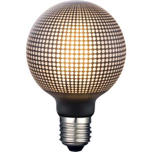 Nordlux - LED Globe G95 - E27 - 4-10W - 2700K - Stippen Zwart