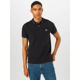 Lee Pique poloshirt voor heren, Ecru (Zwart 01)