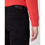 Wrangler Straight Black Rinse Regular Jeans Heren