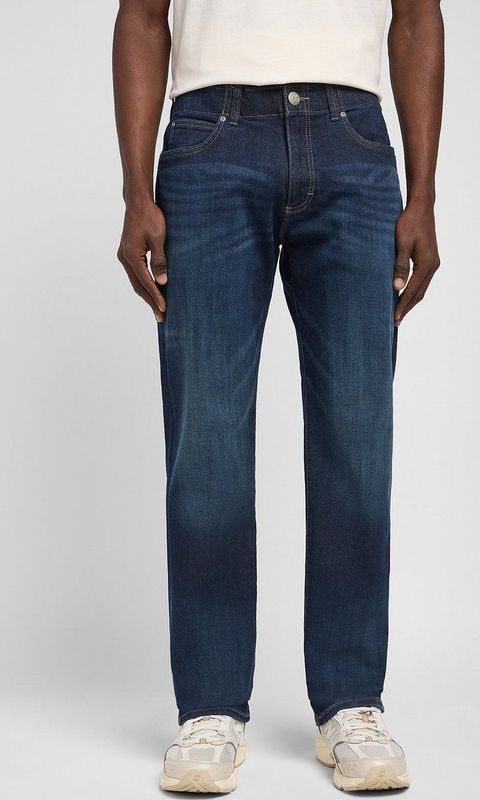 Lee - Heren Jeans - Blauw - Katoen - Regular Fit