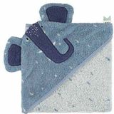 Trixie Badcape - Mrs. Elephant - 75x75cm - 100% Biologisch Katoen - Hooded Towel - Handig formaat