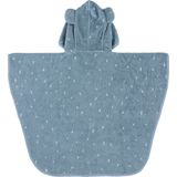Trixie Poncho - Mrs. Elephant - Biologisch Katoen - Badcape Kind met Capuchon - Met Leuke Details