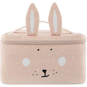 Trixie Lunchtas - Mrs. Rabbit - Koeltas voor kinderen - Met naamlabel - Thermische Tas voor Lunch - Roze - Konijn