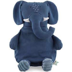Trixie Knuffel - Mrs. Elephant - Dieren Pluche - Olifant - Eerste knuffel voor Baby - 100% biologisch katoen - Groot