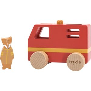 Trixie - Houten Mini Brandweerwagen - Speelgoedvoertuig - Duurzaam Hout