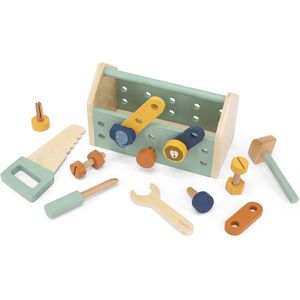 Trixie Houten Speelgoed - Gereedschap - Voor kinderen - Gereedschapskist - Vanaf 2 jaar - Voor Jongens en Meisjes - FSC