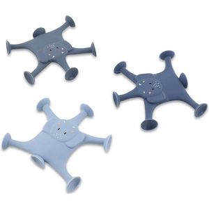 Trixie - Mrs. Elephant - Dierenspel - Blauw - 3-delige Badpretset van Siliconen