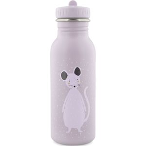 Trixie Drinkfles - Mrs. Mouse - RVS Waterfles voor kinderen - 500ml - Lekvrije Fles - Violet