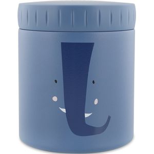Trixie Thermos container - Mrs. Elephant - Thermopot voor kinderen - 350 ML - RVS Thermobeker - Ideaal voor Babyhapjes - Blauw