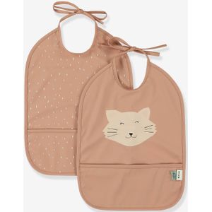 Trixie - Mrs. Cat - Slabbetje 2-Pack - Roze - 100% Recycled Polyester