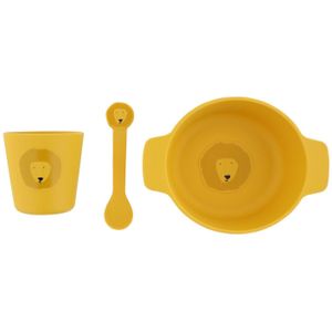 Trixie - Mr. Lion - Kinderservies Set - Beker, Kom, Lepel - Siliconen