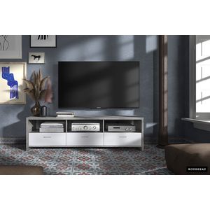 Rousseau- TV Meubel TV-meubel Dixy met 2 lades en 2 deuren - 180cm - Bruin