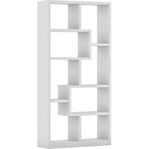 Rousseau - Vakkenkast / Roomdivider - Wit - 89x30x184 cm