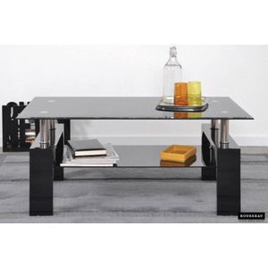 Salontafel 'Alana' Hoogglans zwart (2c)
