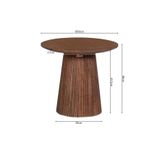 salontafel set lichtbruin 80 en 50 cm