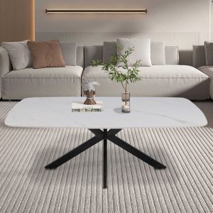 Apollo - Salontafel 130 cm - Deens Ovaal Steen Wit