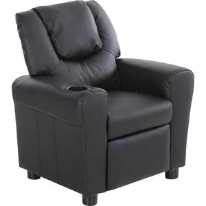 Relaxfauteuil voor kinderen Rex - zwart